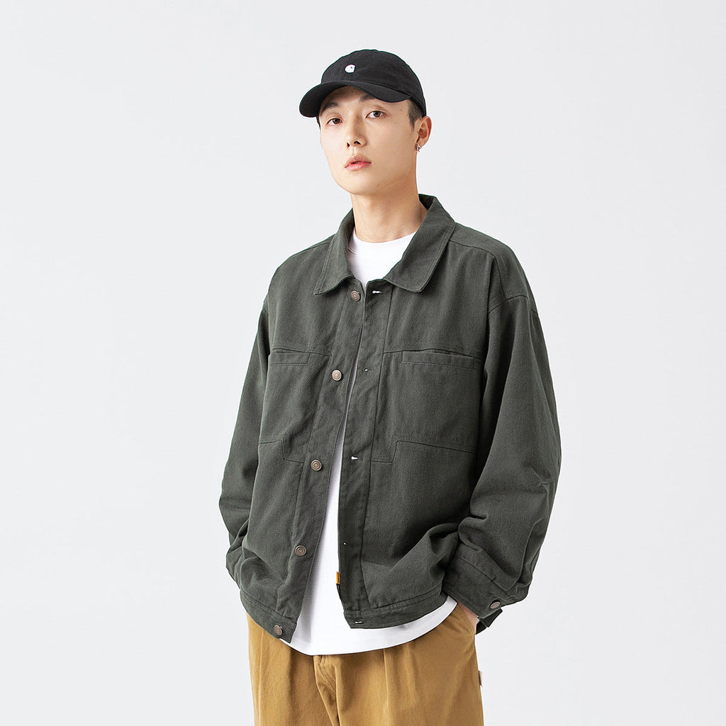 Unisex Jacket Vintage Overalls Jacket Casual Jacket