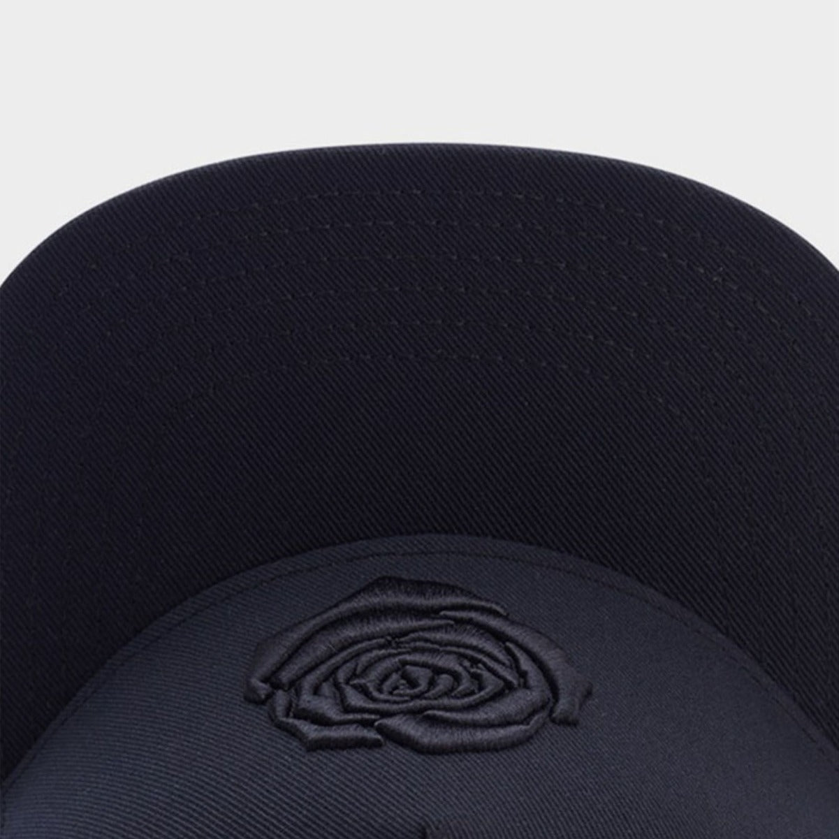 Trendy flat brimmed snapback hats rose embroider