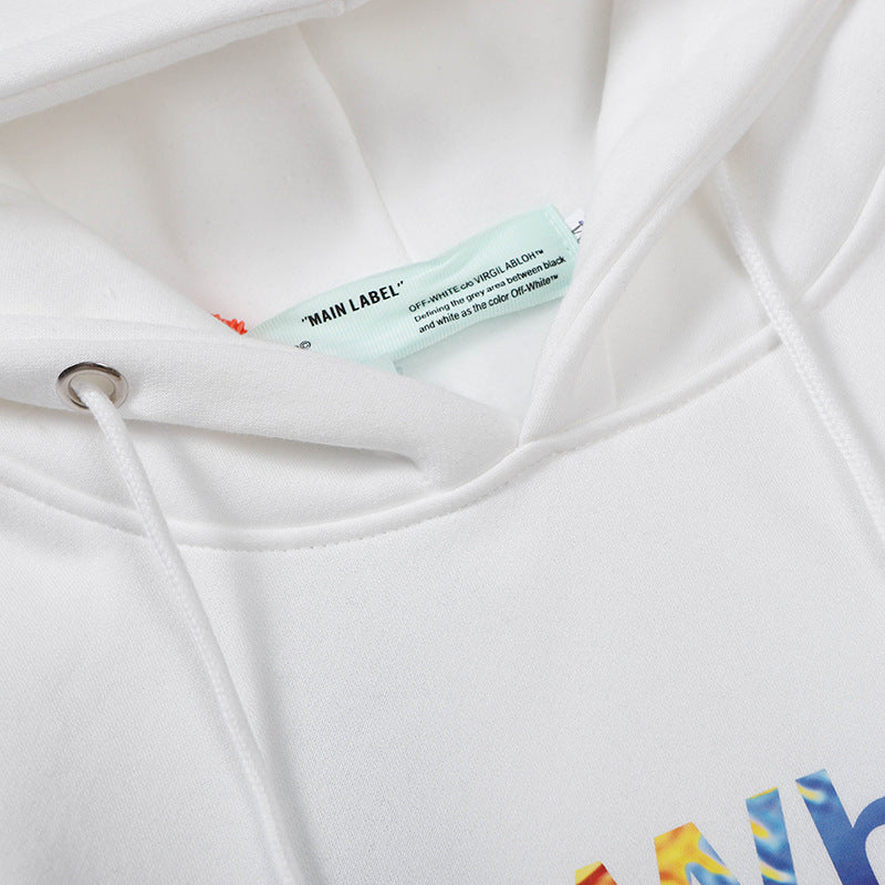 OW  hoodie space astronaut arrow fleece hooded