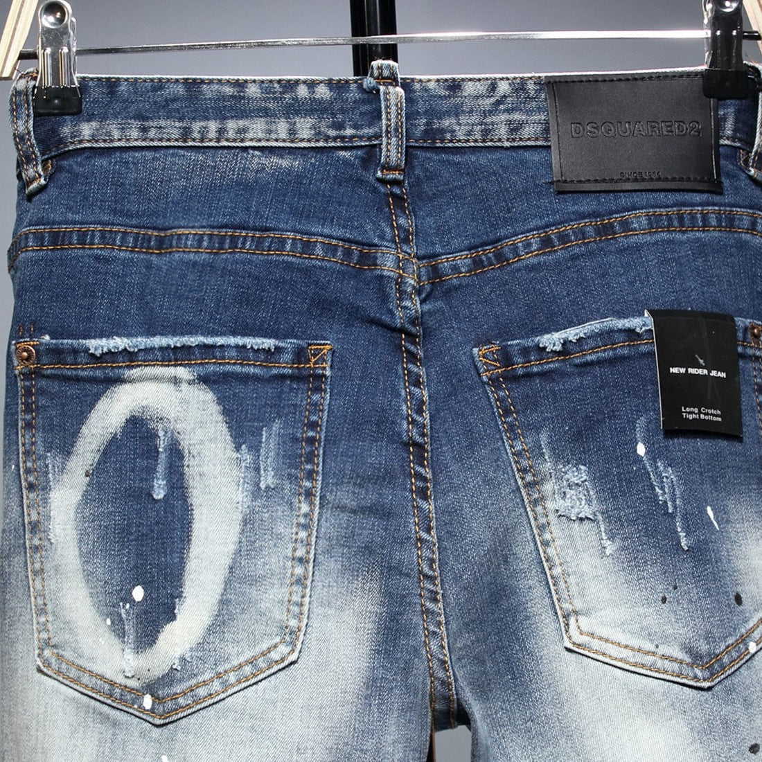 DSQ2 Jeans Distressed Slim-fit Stretch Jeans