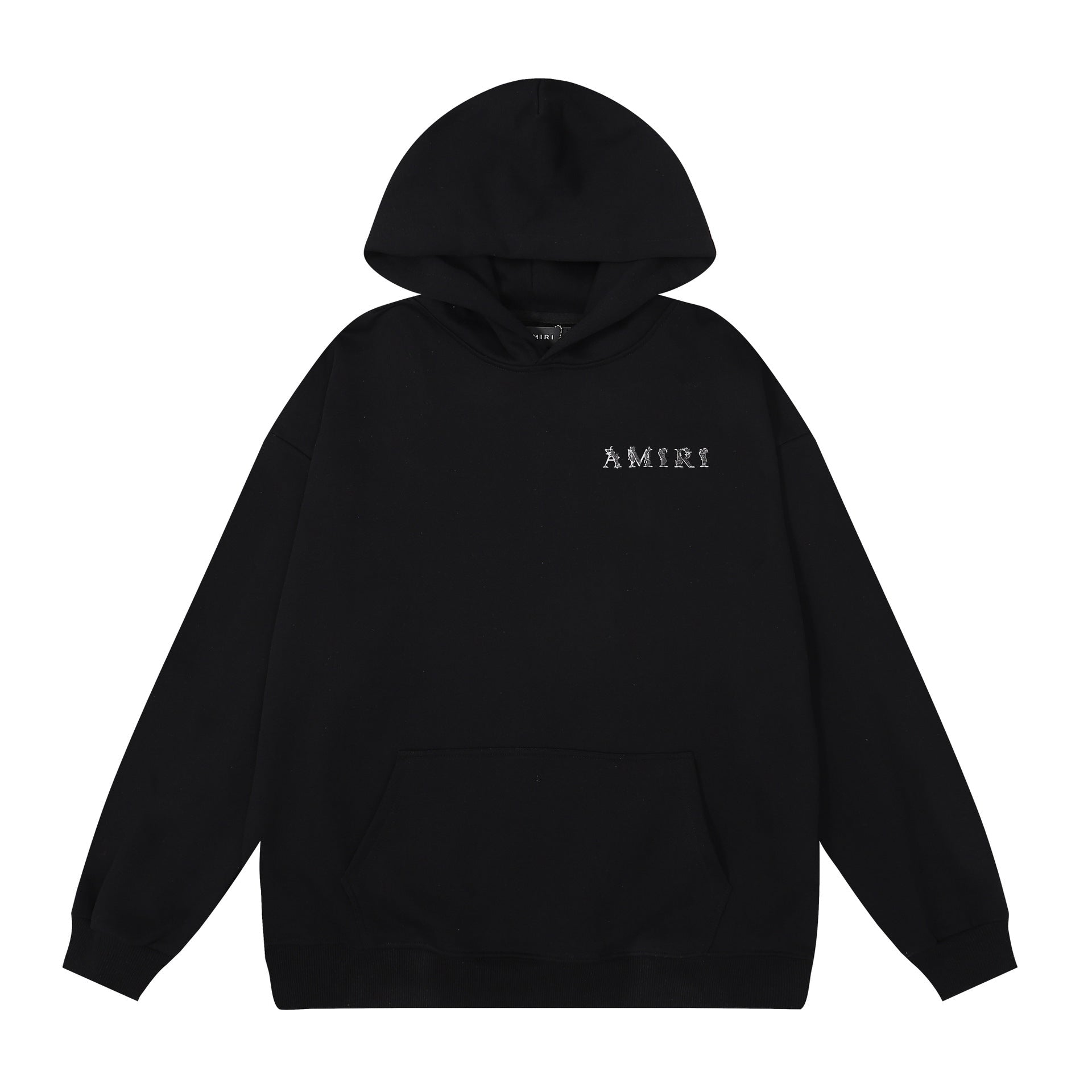 Amiri Hoodie OW Seagrass Alphabet Print Hooded Sweater Men and Women