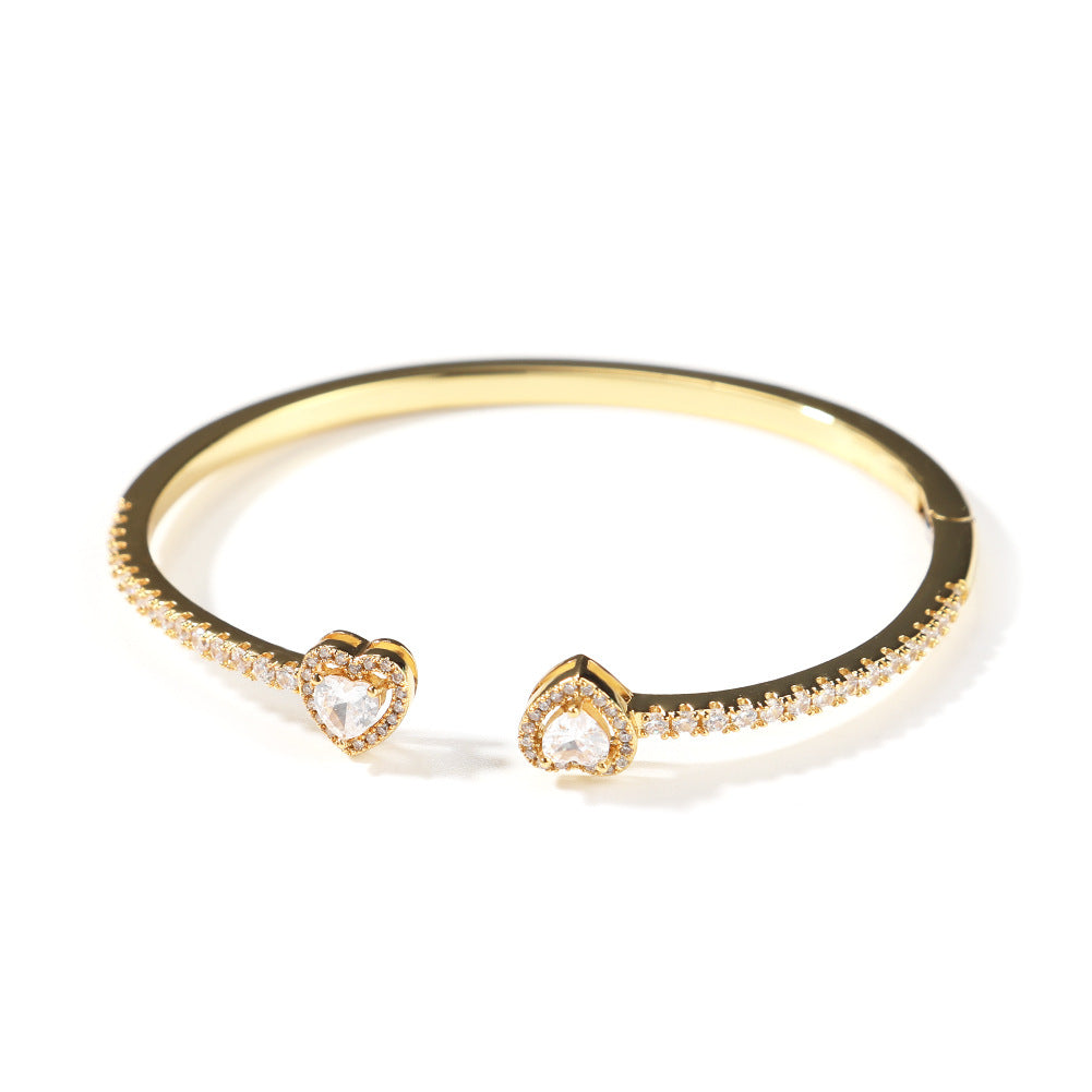 Bracelet Multi-Colored Hip Hop Love Bracelet ins Diamond Set Spectrum St. Valentine's