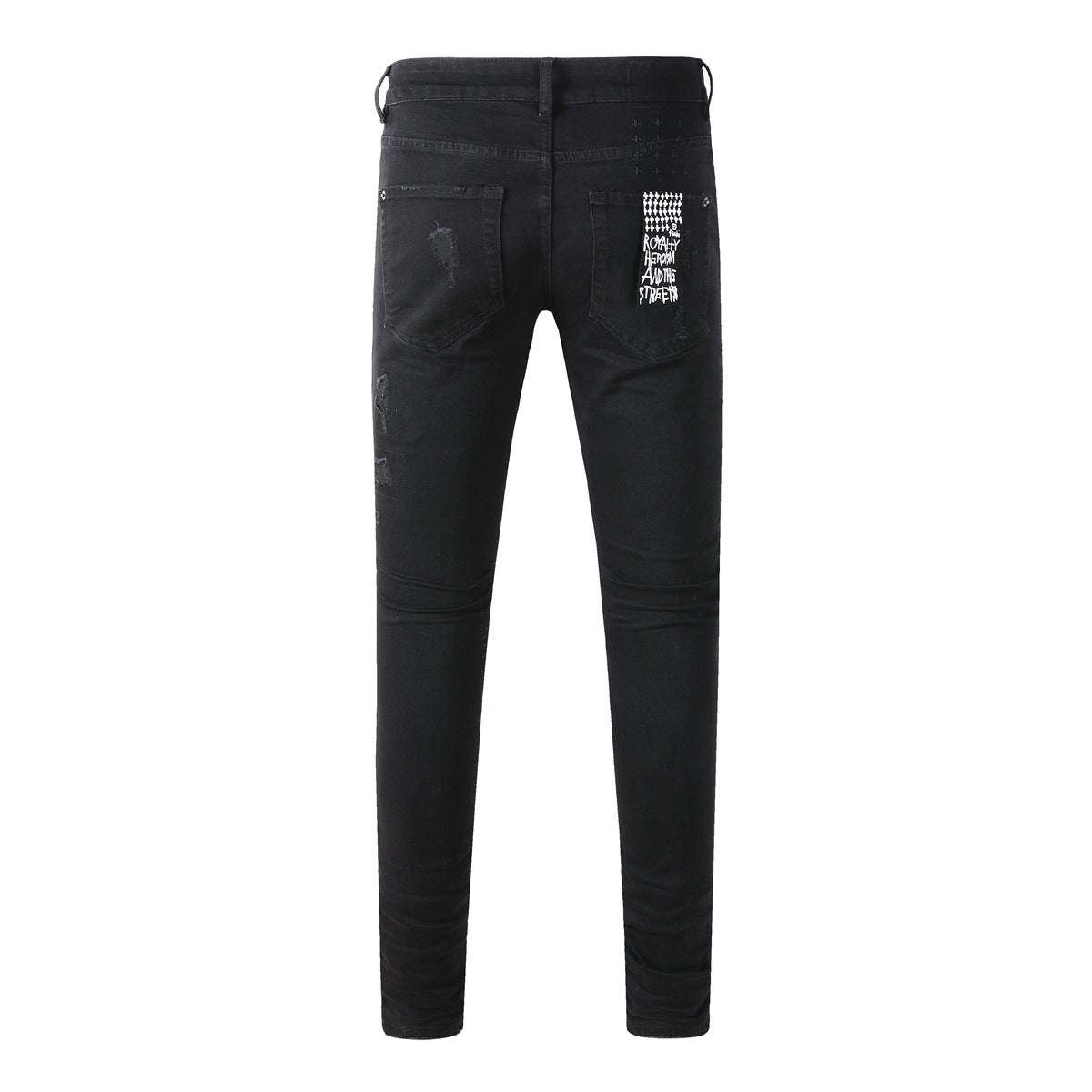 KSUBI Jeans Slim Fit Casual Stretch Ripped Jeans