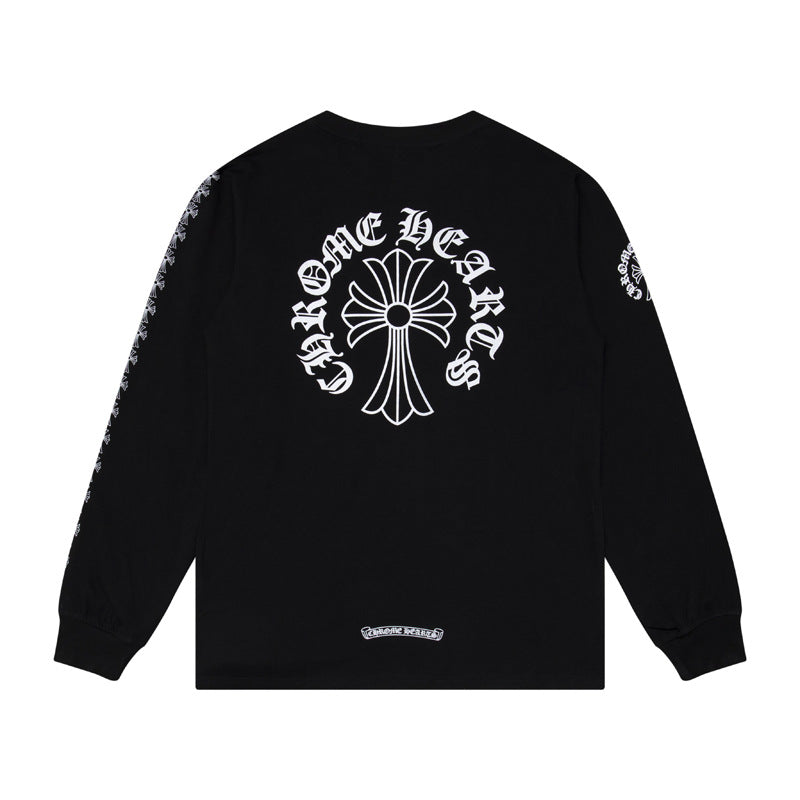 CHH  Heart Long Sleeve Shirt Unisex Fashion Loose Long Sleeve Shirt