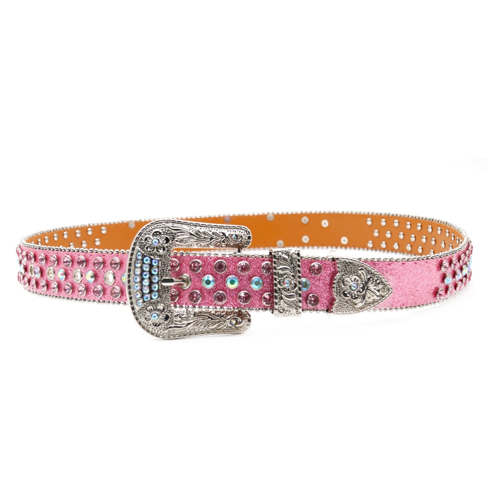 Hip-hop punk rhinestone belt punkletter accessories