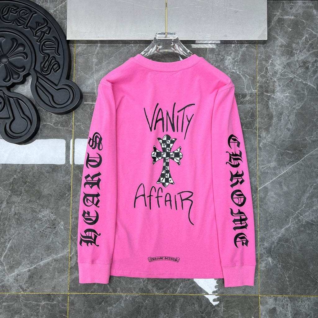CHH  Heart Long Sleeve Shirt Unisex Fashion Loose Long Sleeve Shirt