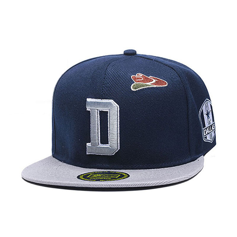 Trendy flat brimmed snapback hats sun protection