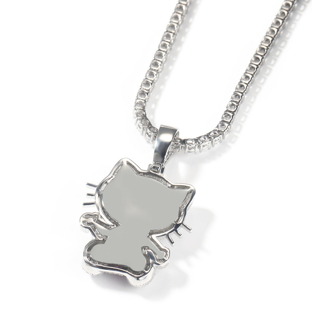 Jewelry cartoon style bow catNecklaces Crosses Spectrum Necklaces Hello Katie
