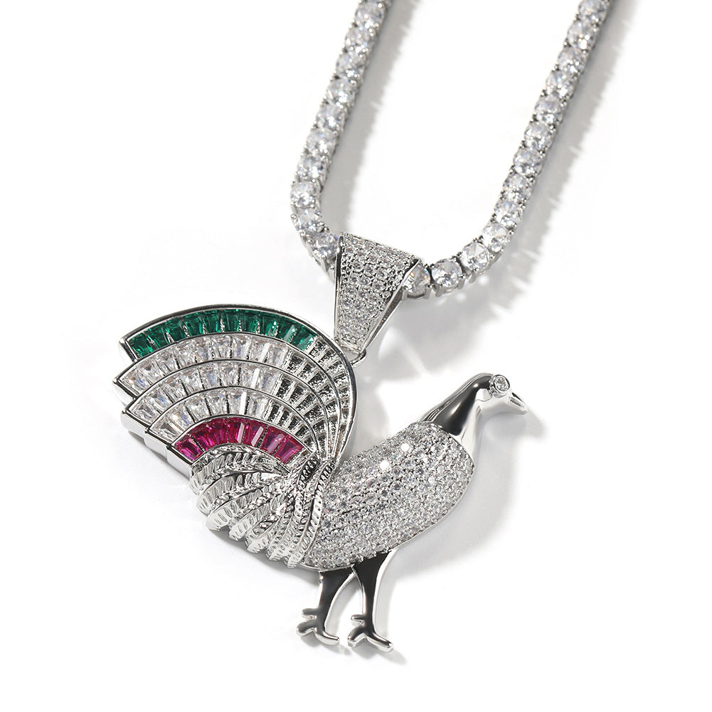 Jewelry Design Diamond Pendant Necklace Animal Jesus Pieces