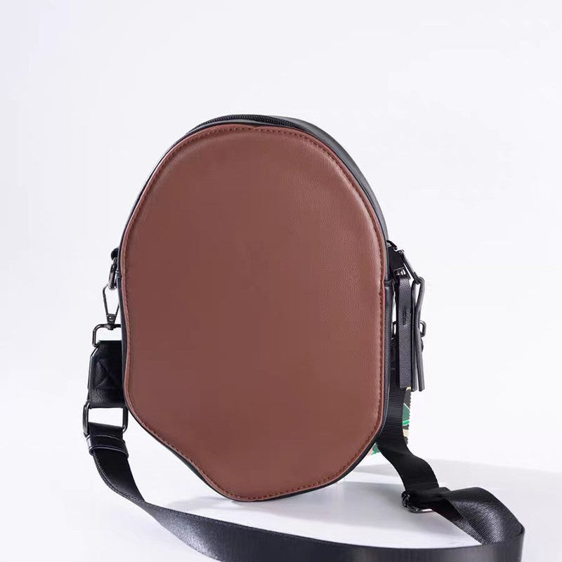 Bathing Ape Bape Bag Accessories: Ape-patterned PU leather zippered crossbody bag/shoulder bag