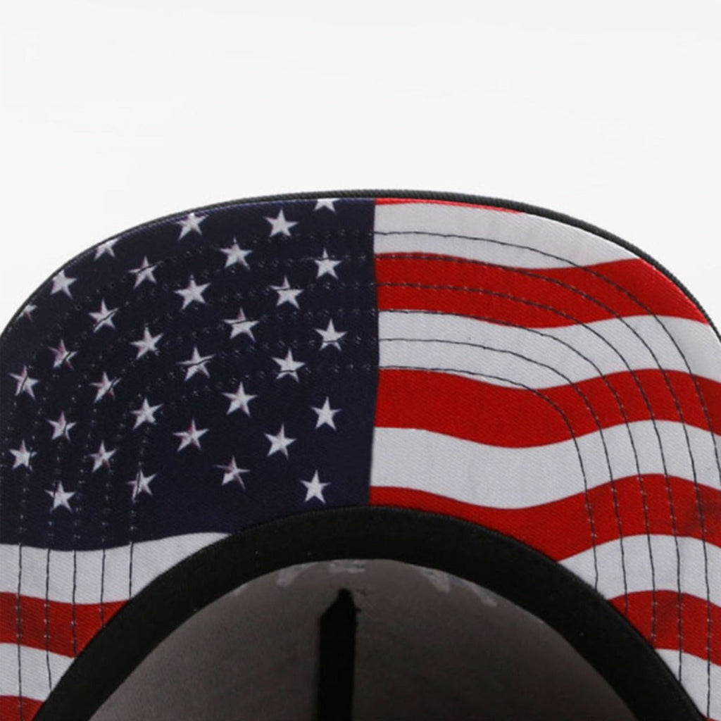 Trendy flat brimmed snapback hats Letter Embroidery