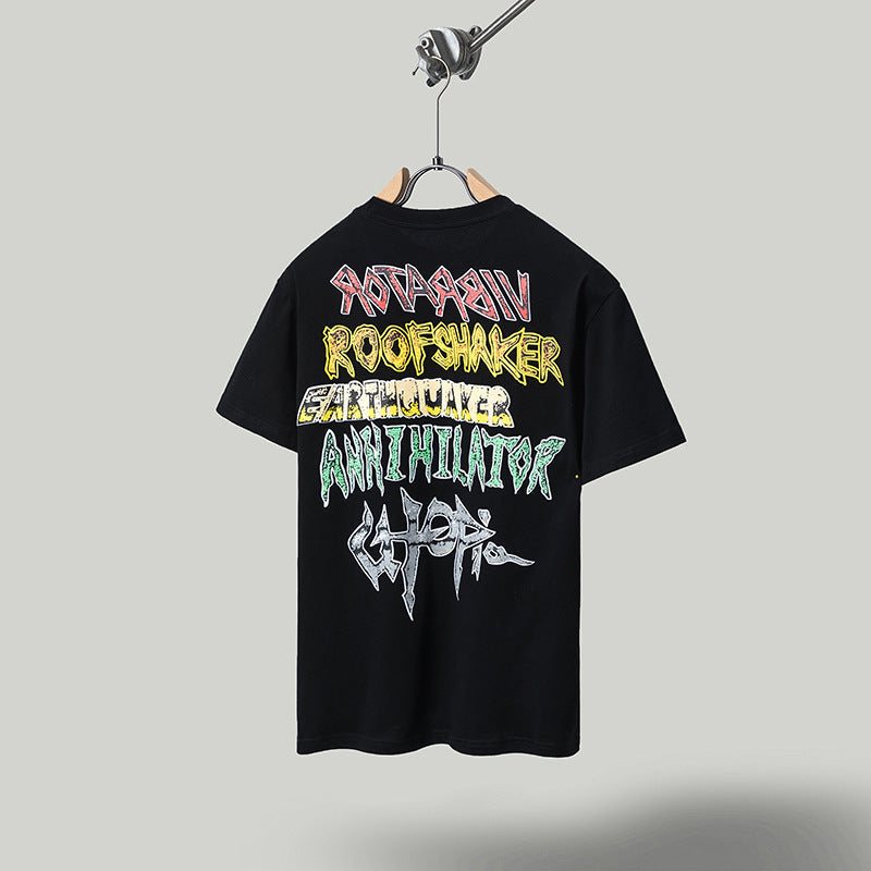 Travis Scott T-Shirt Travis Scott Cactus Jack x Utopia Loose Short Sleeve