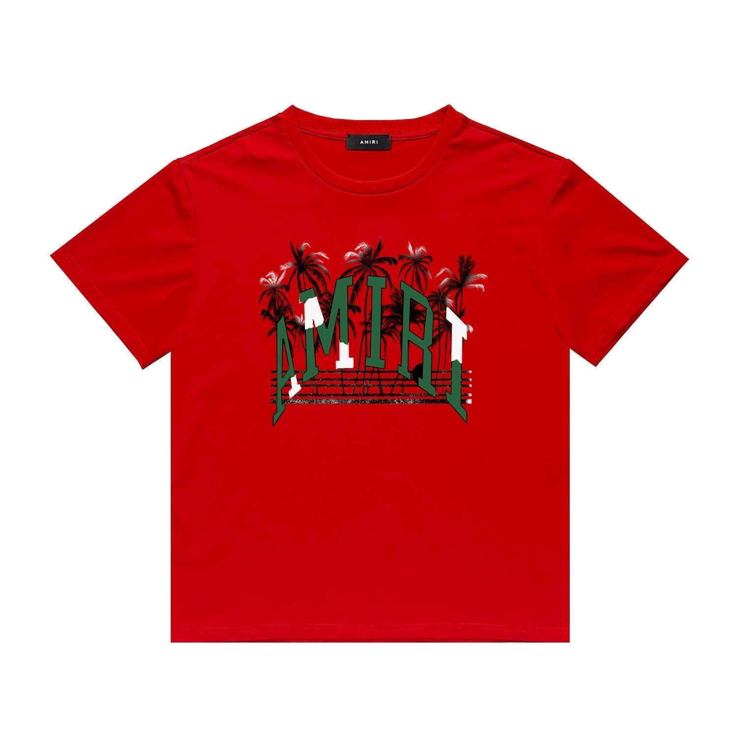 Amiri T Shirt Casual Hip Hop High Street round Neck Short Sleeve T-shirt