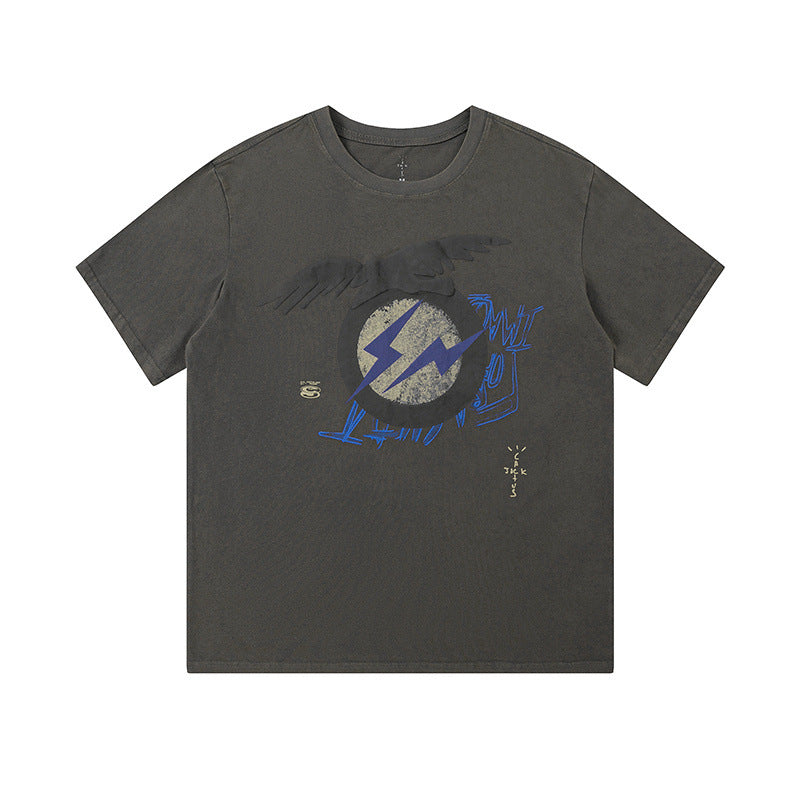 Travis Scott T-Shirt Vintage Loose Short Sleeve T-Shirt
