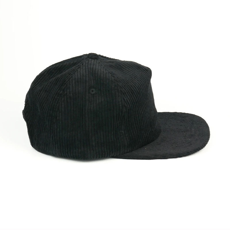 Trendy flat brimmed snapback hats corduroy heattech