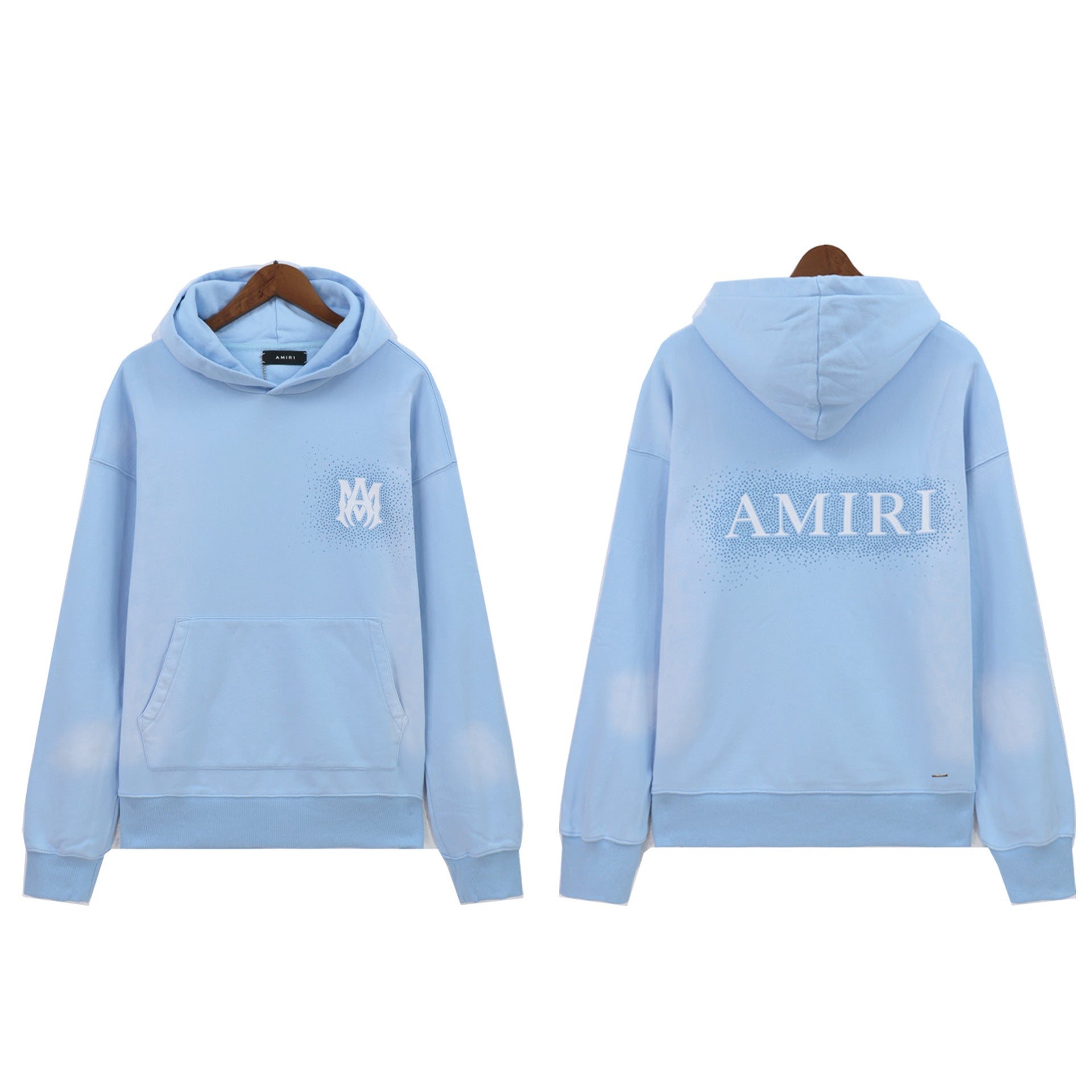 Amiri Hoodie AMI Letter Pattern Pullover Hooded Sweater Men and Women
