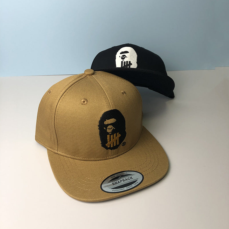 Bathing Ape Bape Hat Trendy brand ape head baseball cap Girls five bars flat edge hat Men's Japanese aape cap