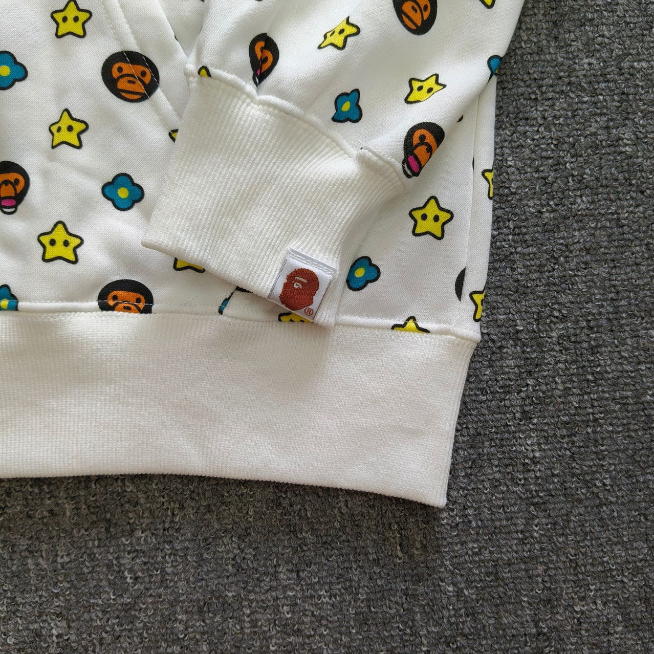 Bathing ape hoode bape co-branded milo all-print casual