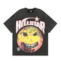 HS T Shirt Smiley Face Earth Distressed