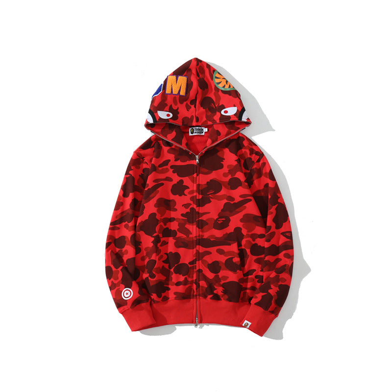 Ape Hoodie Classic Camo Shark Autumn