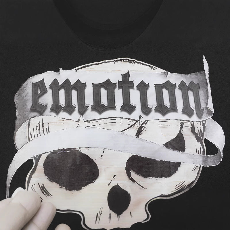 Mixed Emotion T-Shirt MIXED EMOTION Boxy Crew Neck Loose Short Sleeve