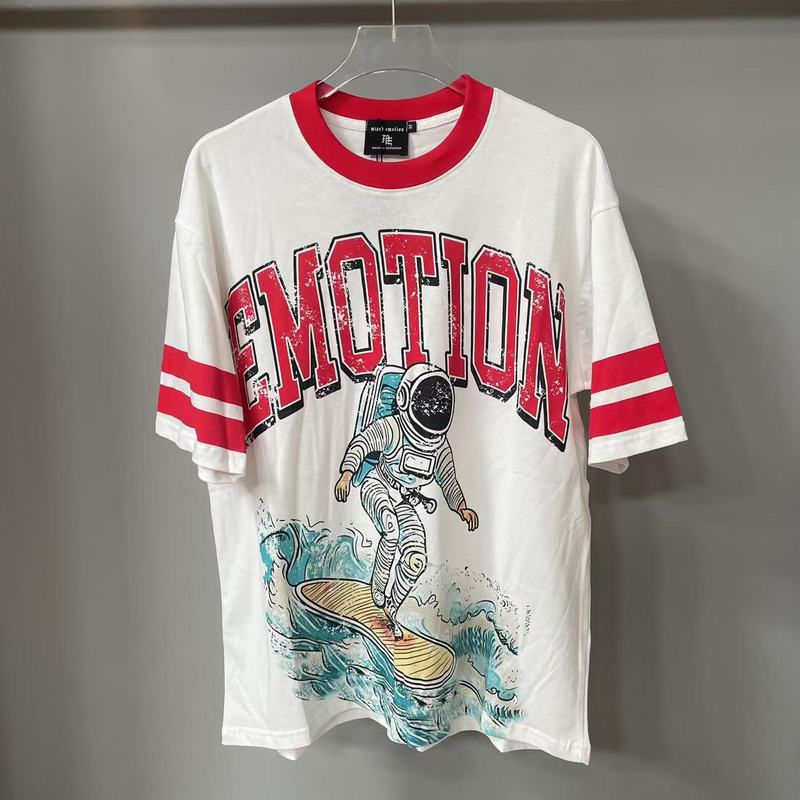 Mixed Emotion T-Shirt Skull Print Hip Hop Short Sleeve T-Shirt