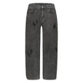Men Jeans Spring and Autumn Straight-Leg Pants Loose Wide Leg Pants