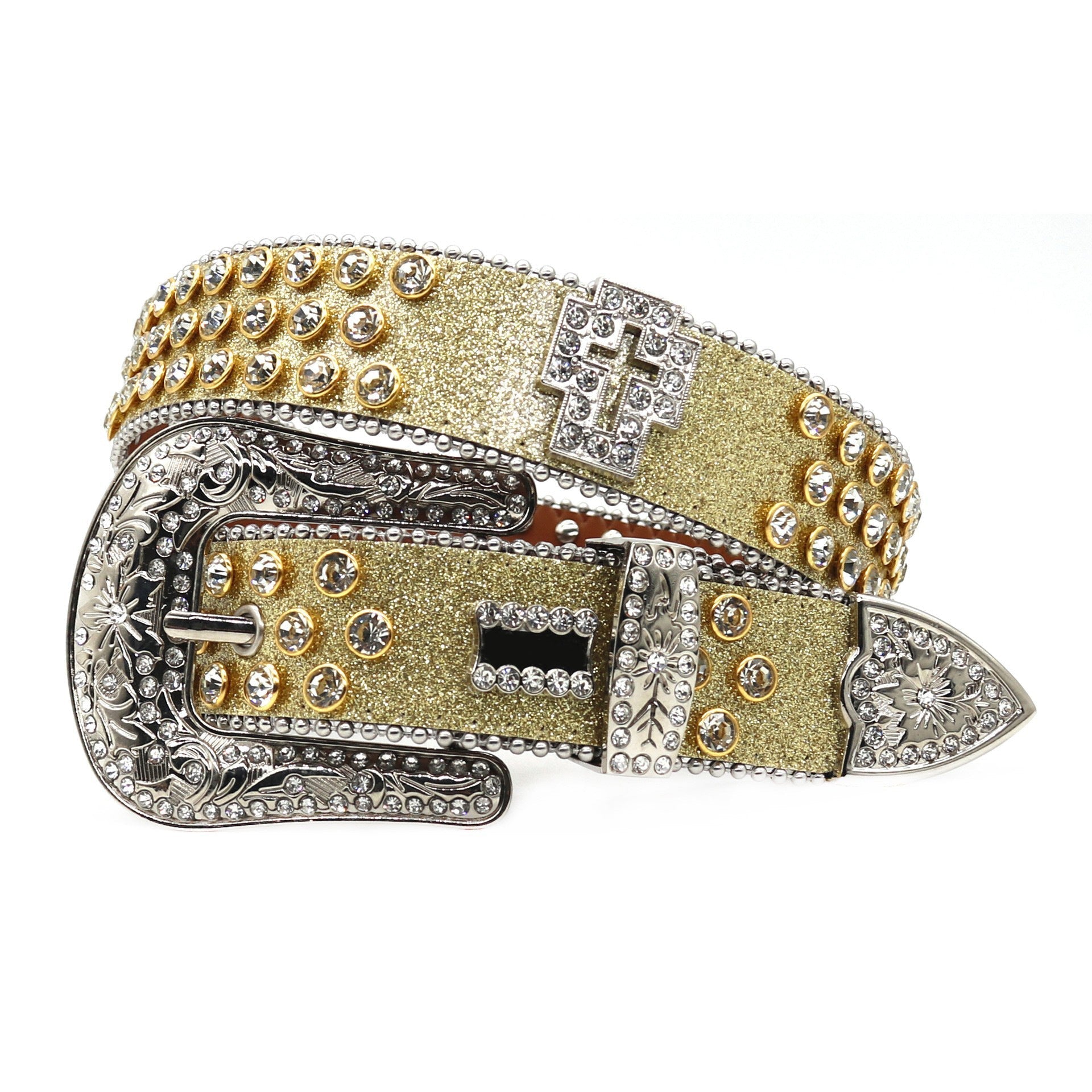 Hip-hop punk rhinestone belt punk hot girl style
