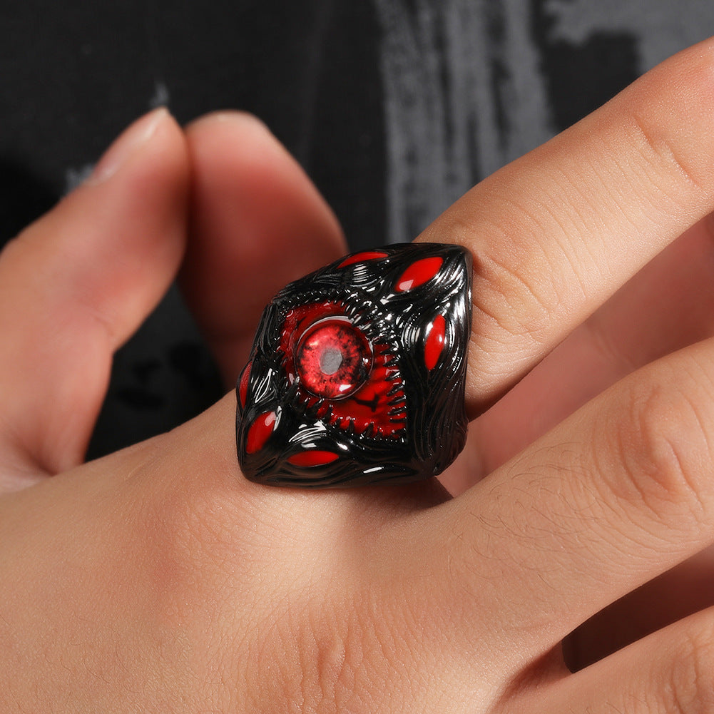 Rings Niche Design Eyes Parasitic Ring ins Wind Premium Retro Spectrum