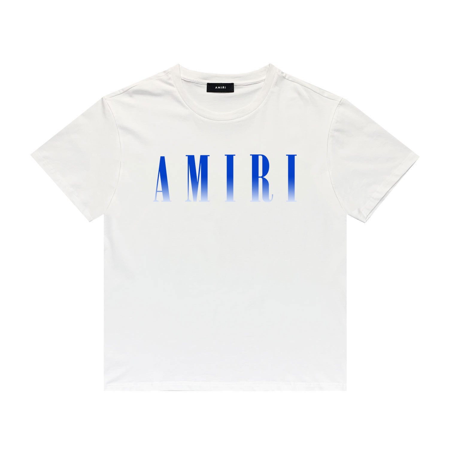 Amiri T Shirt Gradient Letter Flower Casual Hip Hop Short Sleeve T-shirt