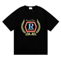Rhude T Shirt Micro Label Wheat Ear Letter Print Short Sleeve T-Shirt