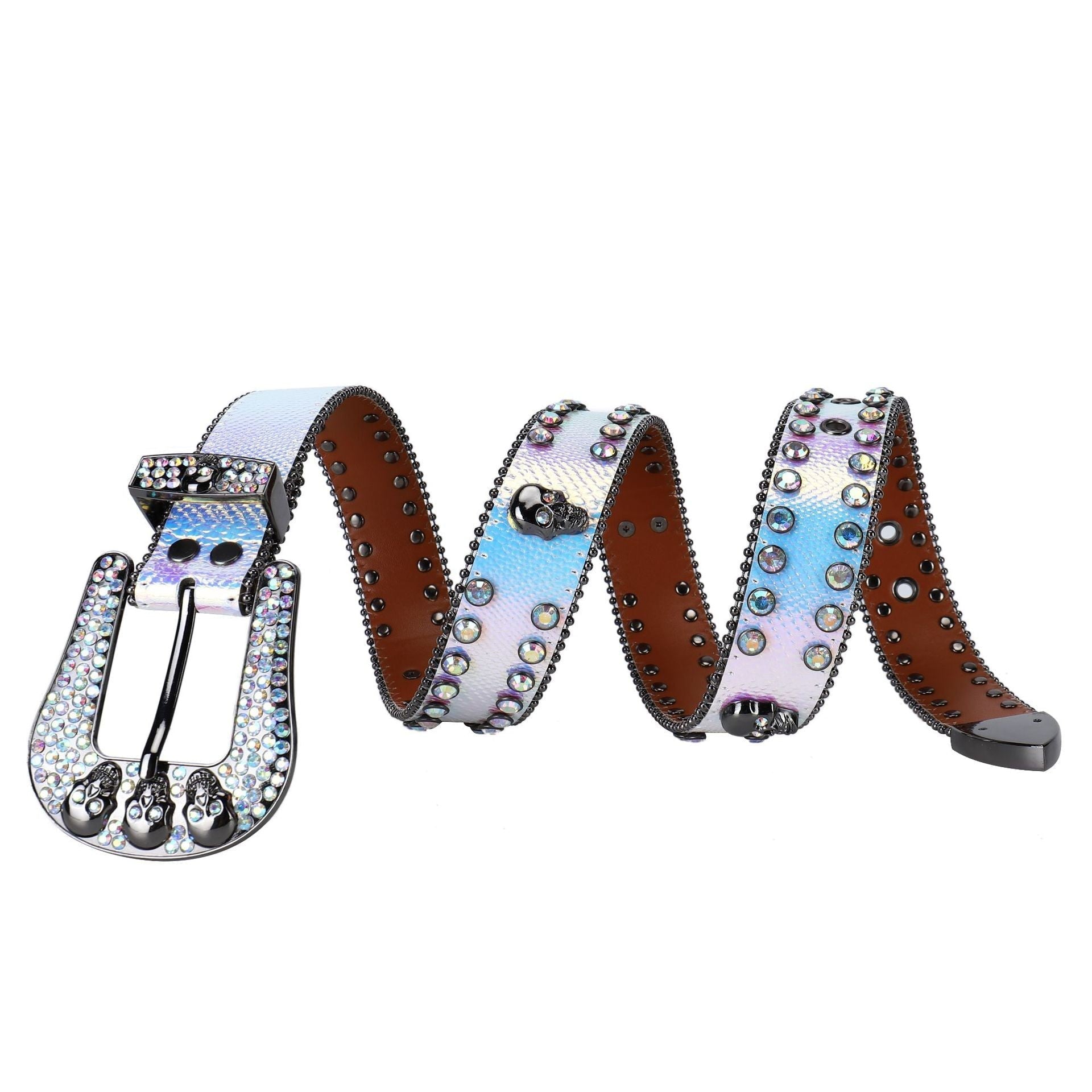 Hip-Hop Punk Rhinestone Belt Skull Punk Belt