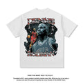 Nba T Shirt Washed Old Fashion Brand Men's and Women's Loose Cotton Casual round Neck
