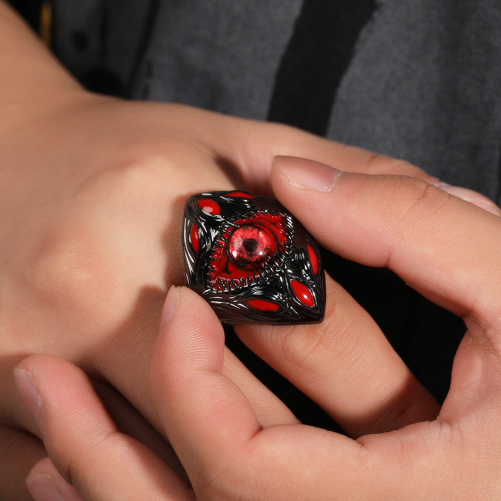 Rings Niche Design Eyes Parasitic Ring ins Wind Premium Retro Spectrum