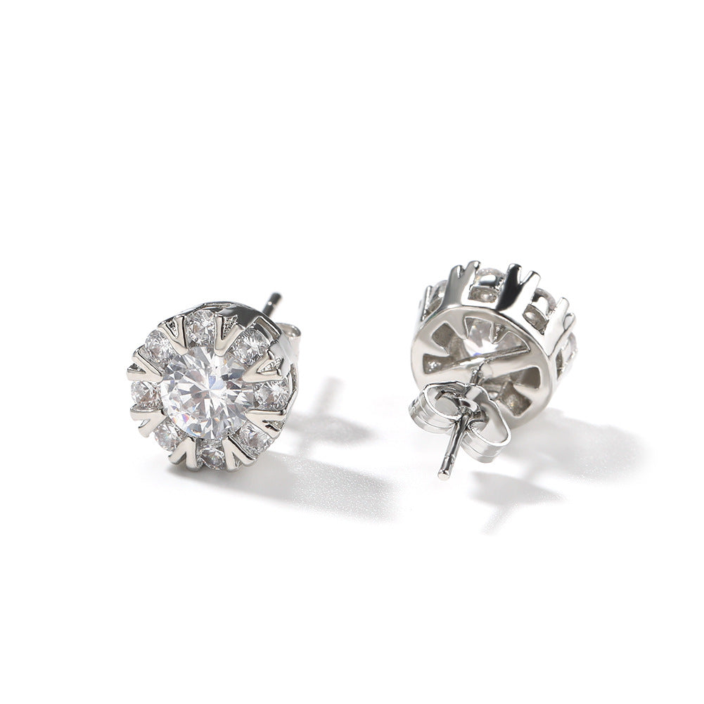 Earrings Zircon Cross Earrings Various Styles Crosses Spectrum