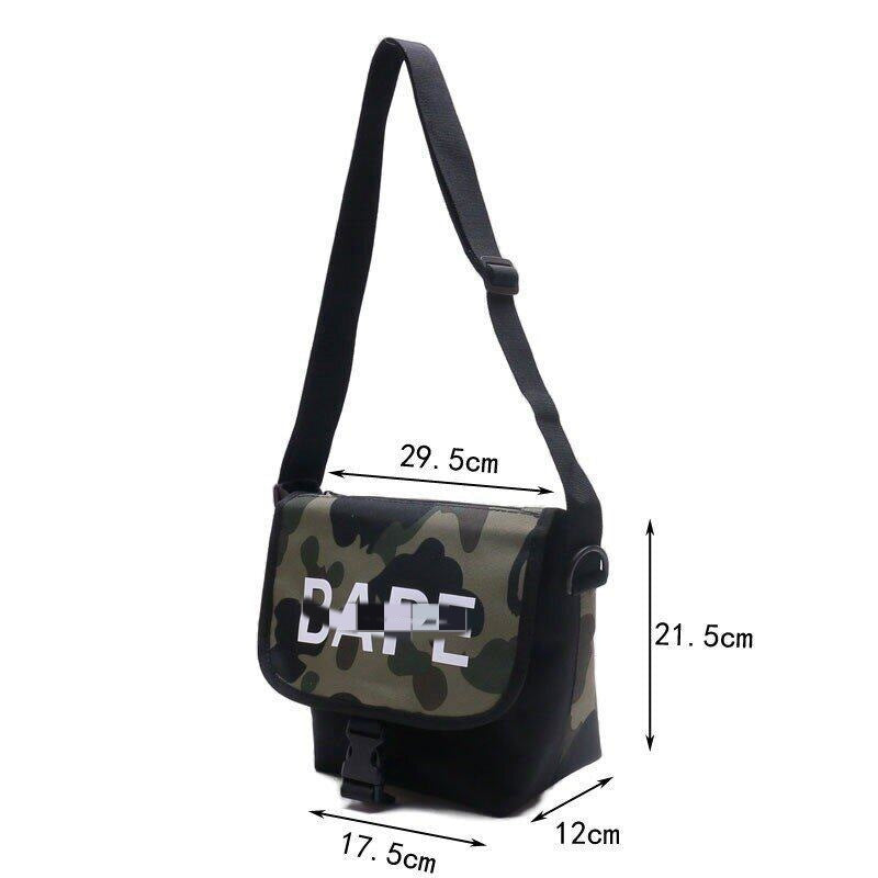 Bathing Ape Bape Bag ape head camouflage buckle tote bag