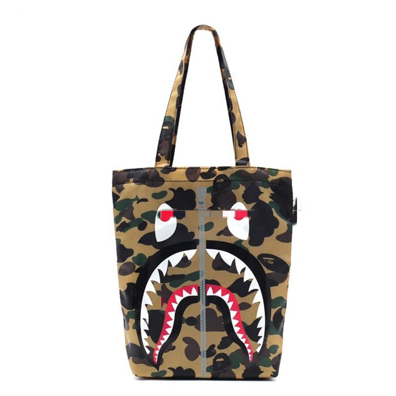 Bathing Ape Bape Bag Ape Shark Monster Camouflage Tote Bag