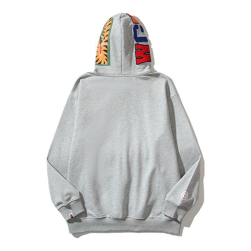 Bathing Ape Hoodie Embroidery Solid Color Sweater Men