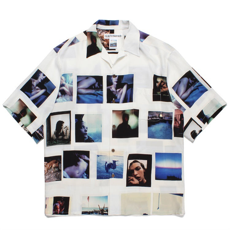 GUILTYPARTIES TIGER Shirts 23ss DAVIDE SORRENTI DAVID SORENTI Short Sleeve Shirt