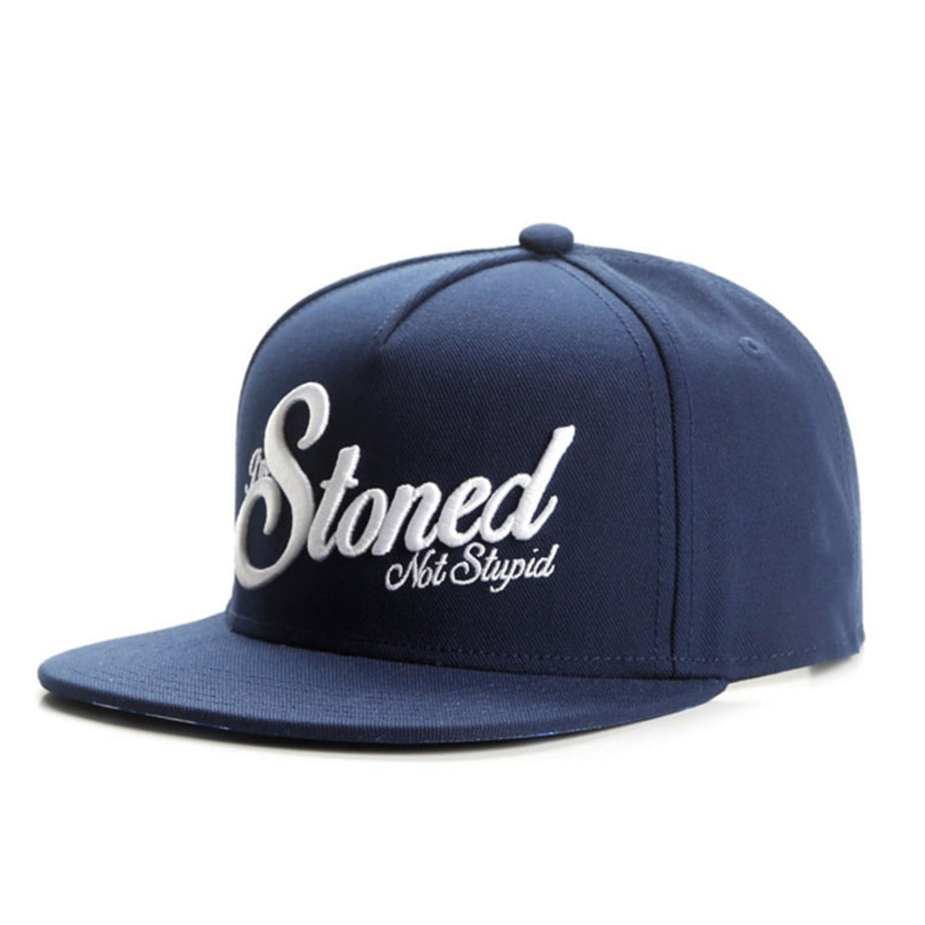Trendy flat brimmed snapback hats letterstonedembroider sunshade