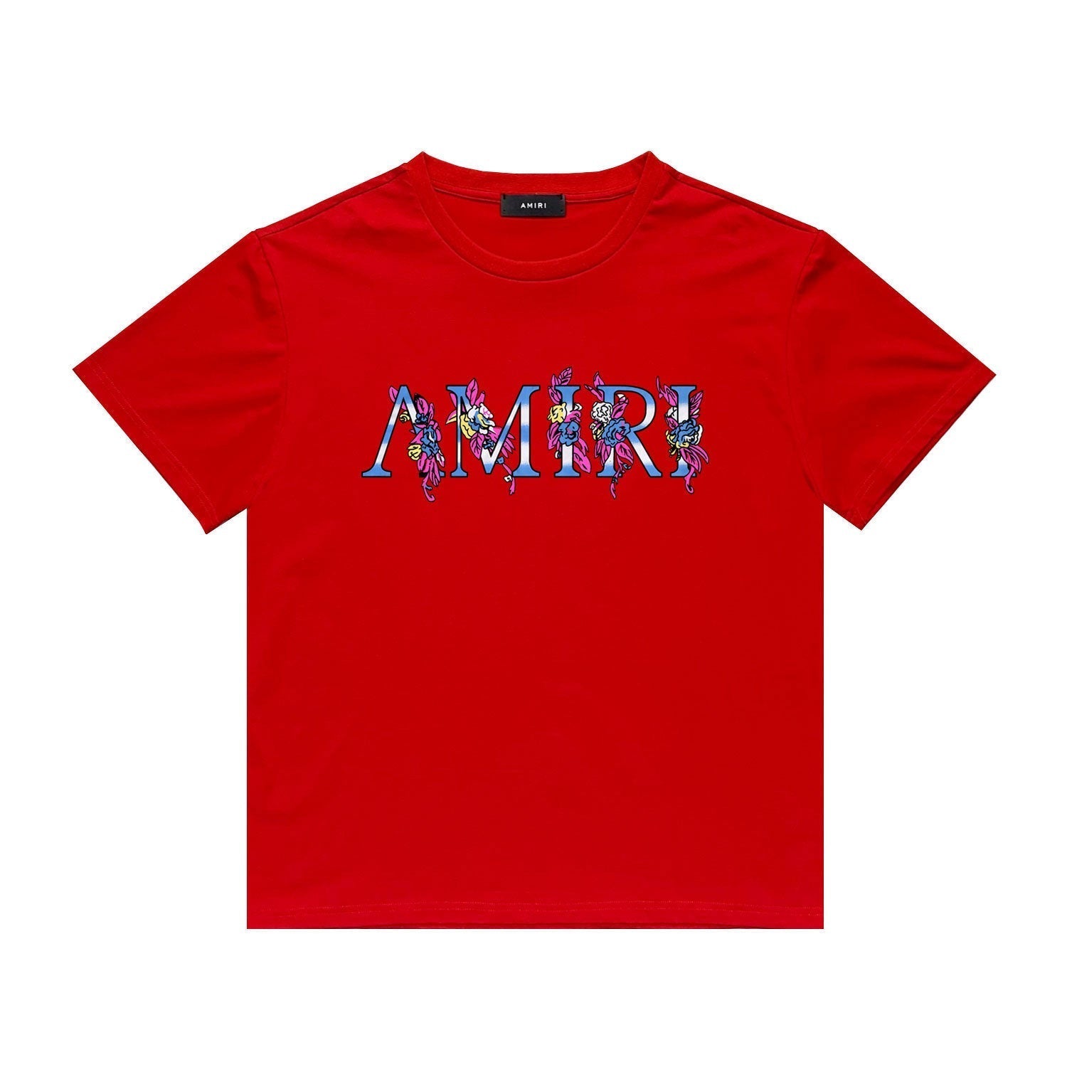 Amiri T Shirt Printed Casual Hip Hop round Neck Short Sleeve T-shirt