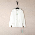 OW  hoodie thunderbolt monogram print hoodie