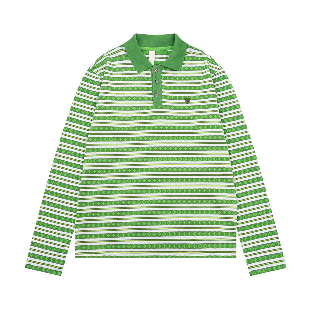 CHH Heart Long Sleeve Shirt Fashion Loose Long Sleeve Shirt