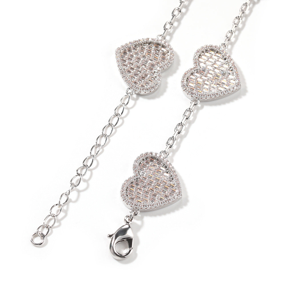 Bracelet Fashion Love Bracelet Miniature Zircon Spectrum St. Valentine's