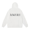Amiri Hoodie OW Seagrass Alphabet Print Hooded Sweater Men and Women
