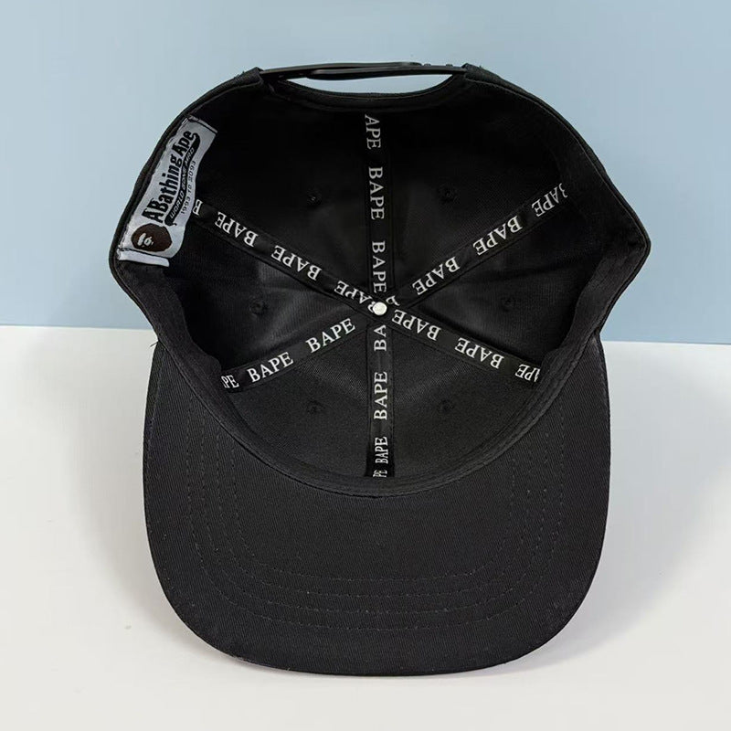 Bathing Ape Bape Hat Ape Head Flat Edge Cap Men's Baseball Cap Sunshade Sun Protection Cap