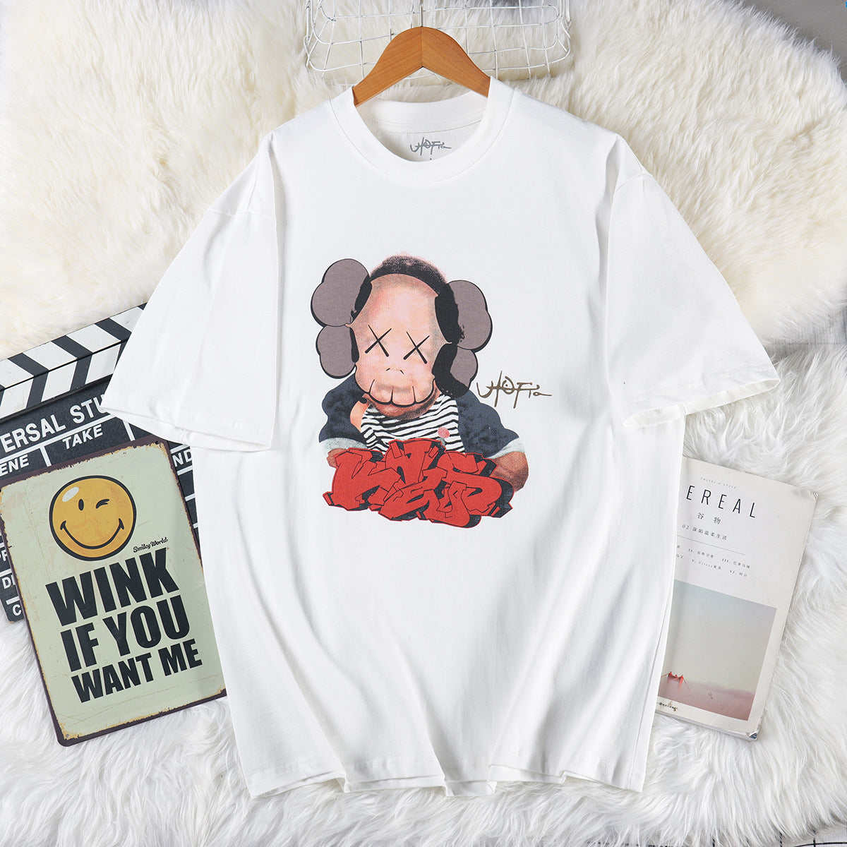 Travis Scott T-Shirt TRAVIS SCOTT CACTUS JACK Loose Crew Neck Short Sleeve