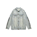 Unisex Jacket Retro Washed Denim Jacket G Loose Lapels Overalls