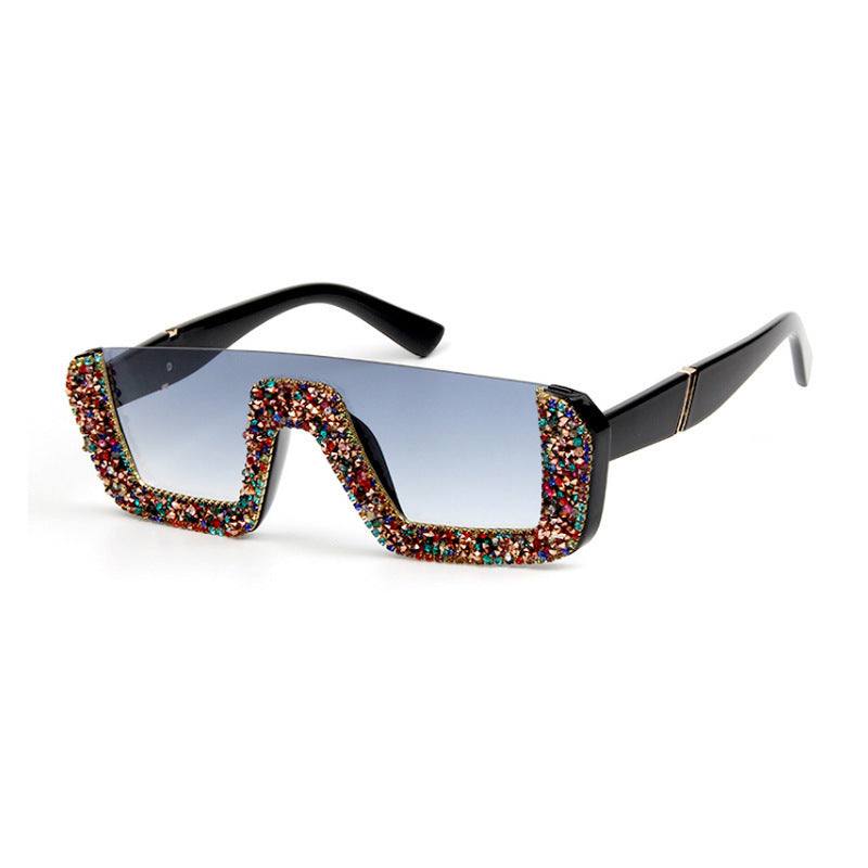 Trendy punk glasses retro sunshade