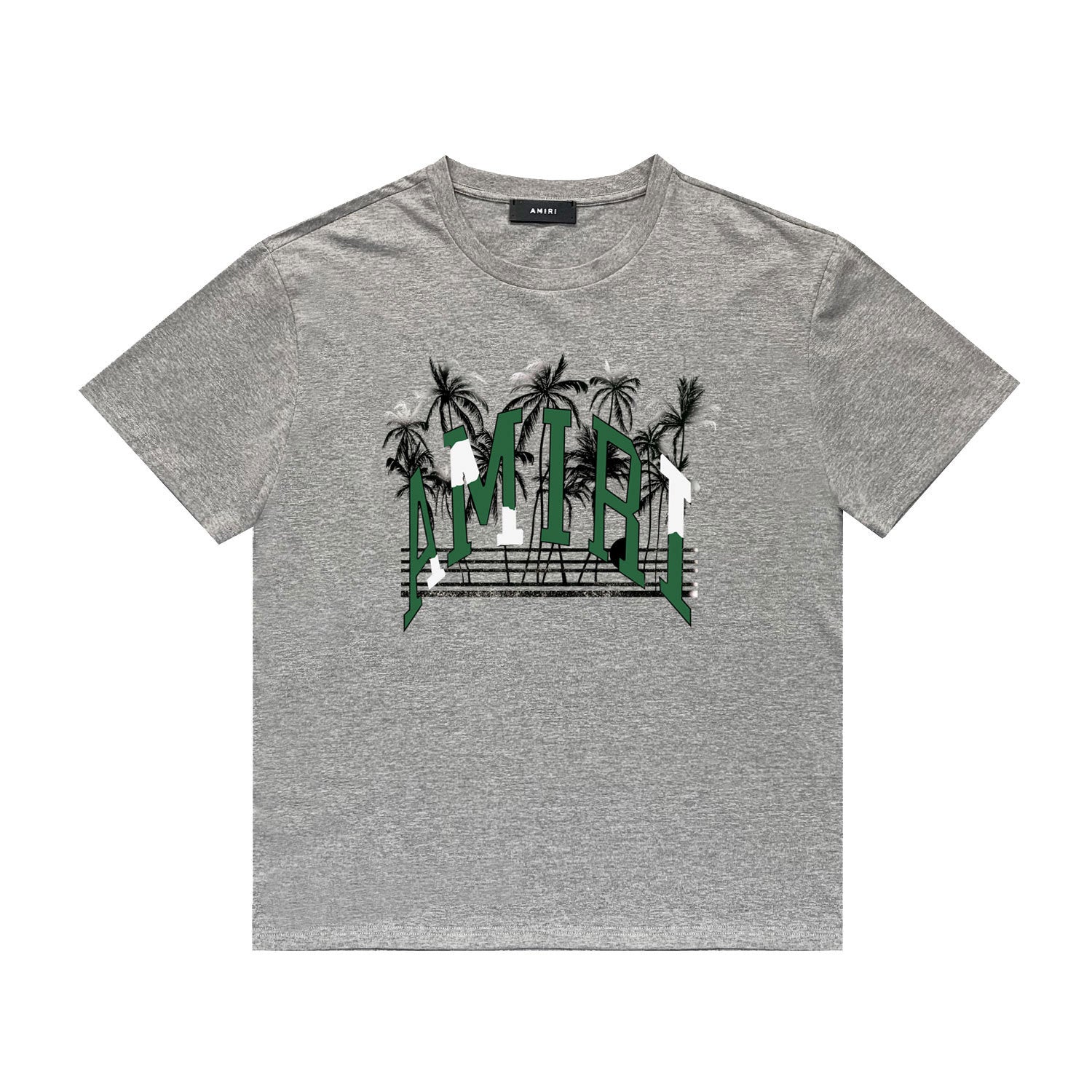 Amiri T Shirt Printed Casual Hip Hop round Neck Short Sleeve T-shirt